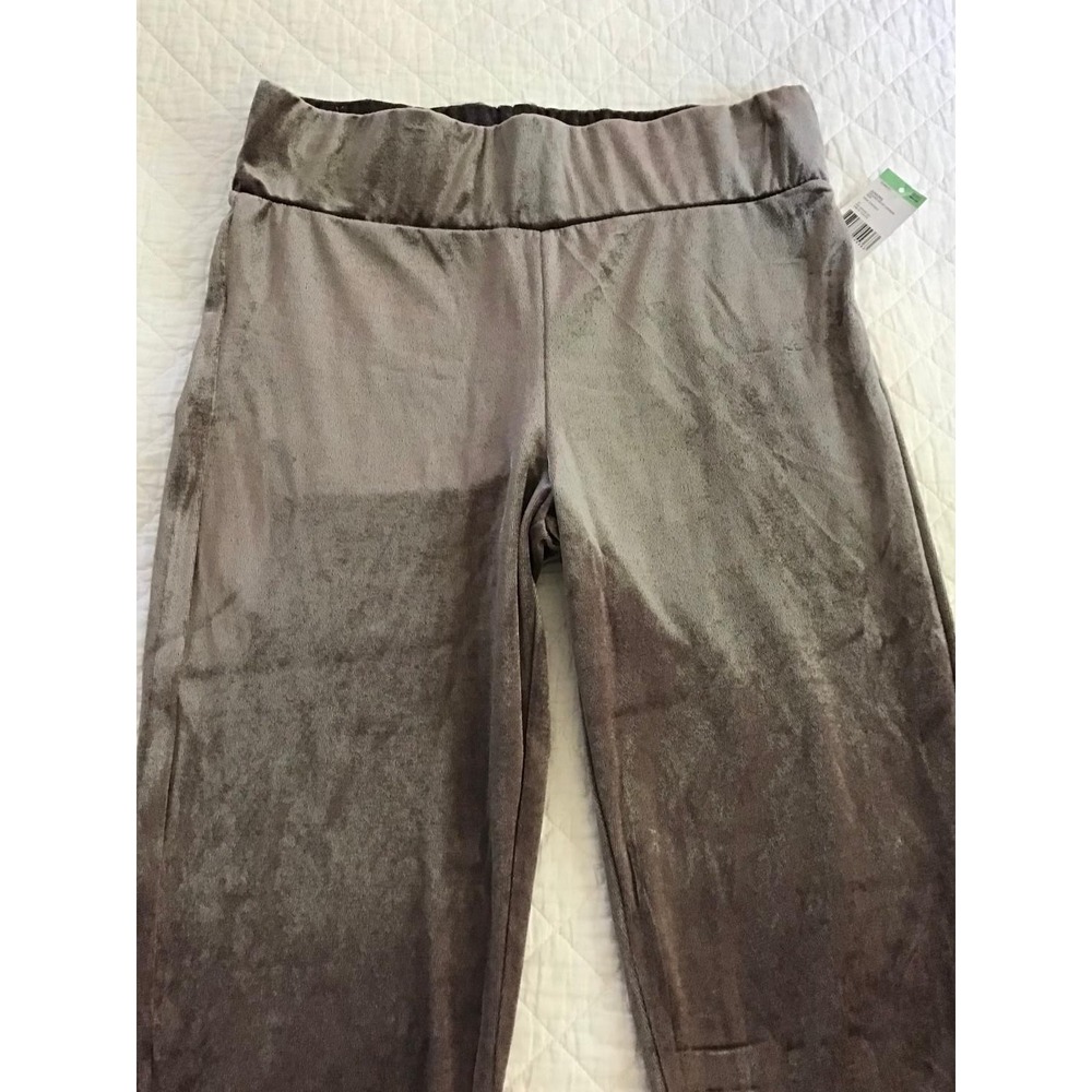 Bongo Juniors Sz‎ M Velvet Leggings High Rise Elastic Waist Stretch Y2K Festival